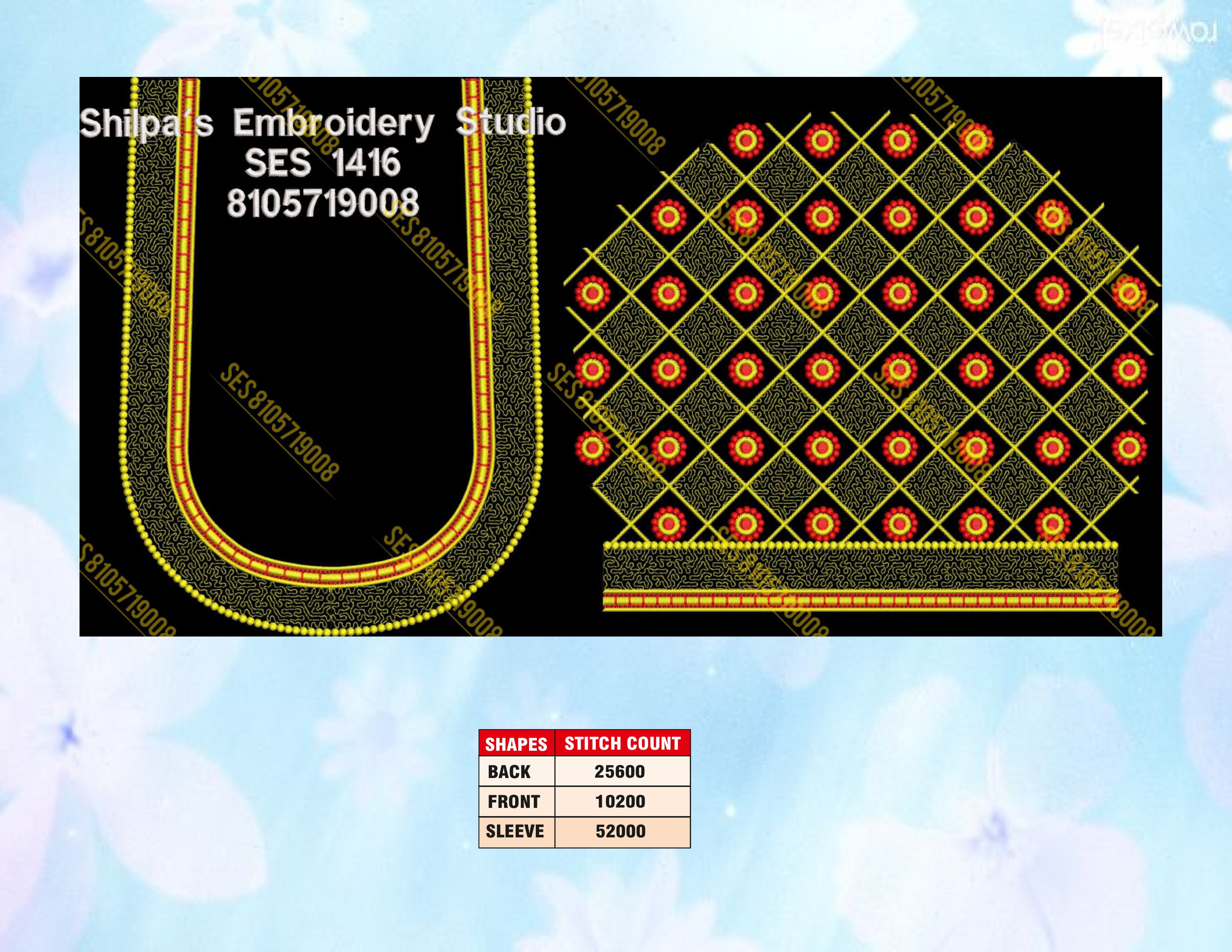 Embroidery Designs 1401-1500 Series