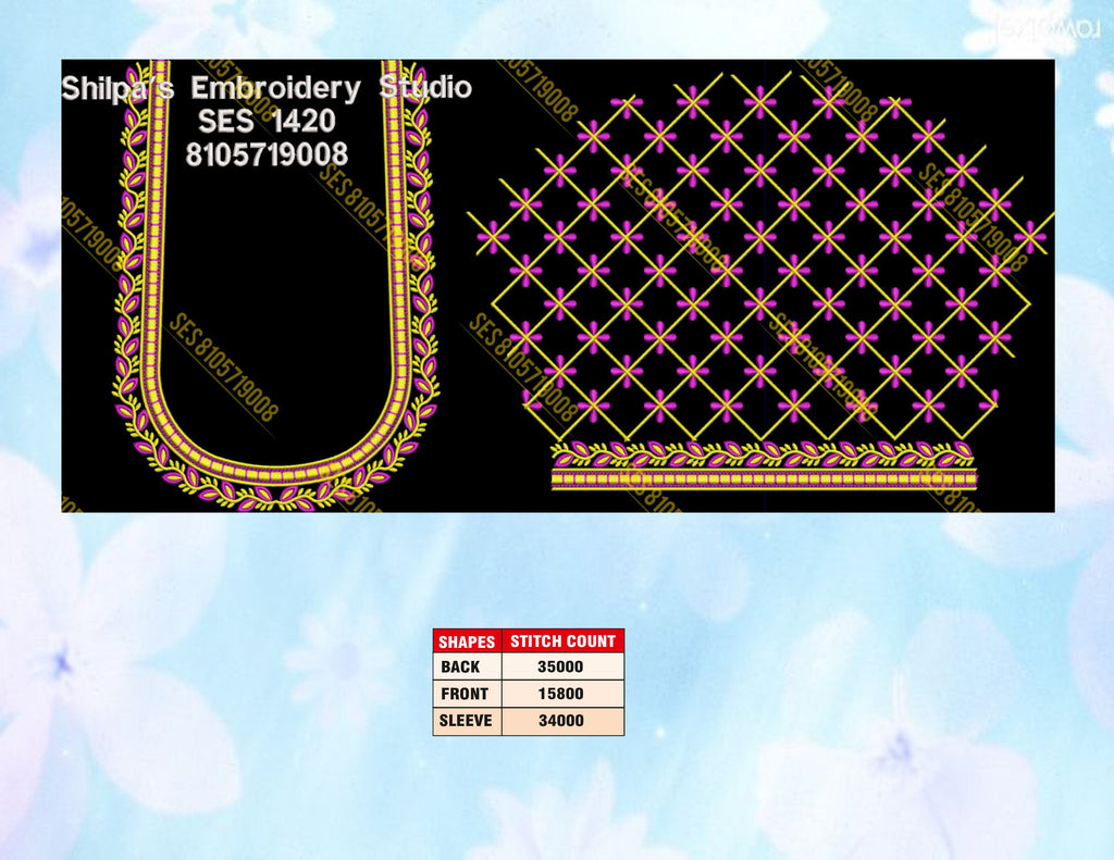 Embroidery Designs 1401-1500 Series