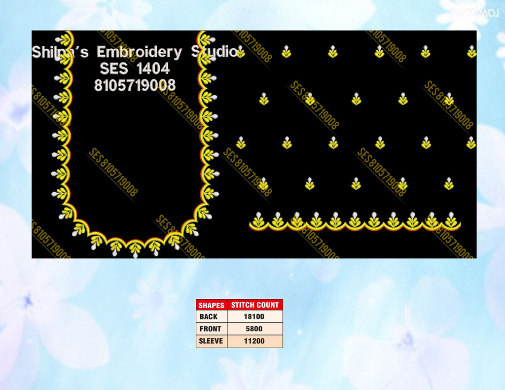 Embroidery Designs 1401-1500 Series