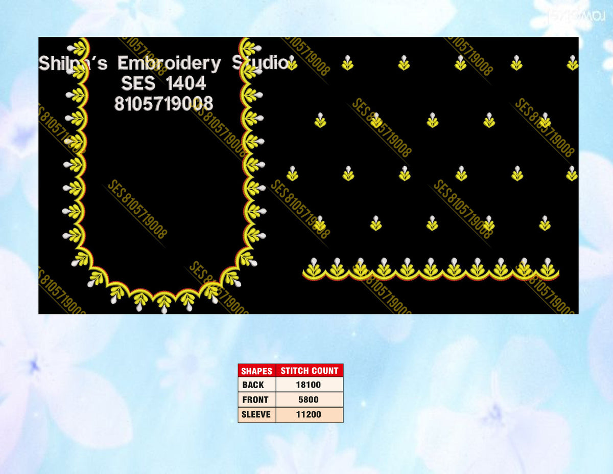 Embroidery Designs 1401-1500 Series
