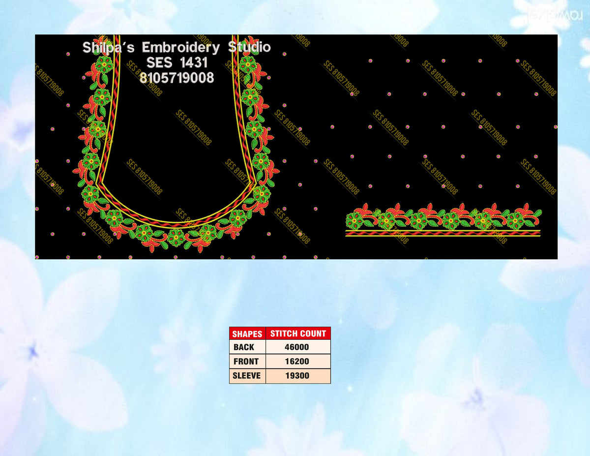 Embroidery Designs 1401-1500 Series