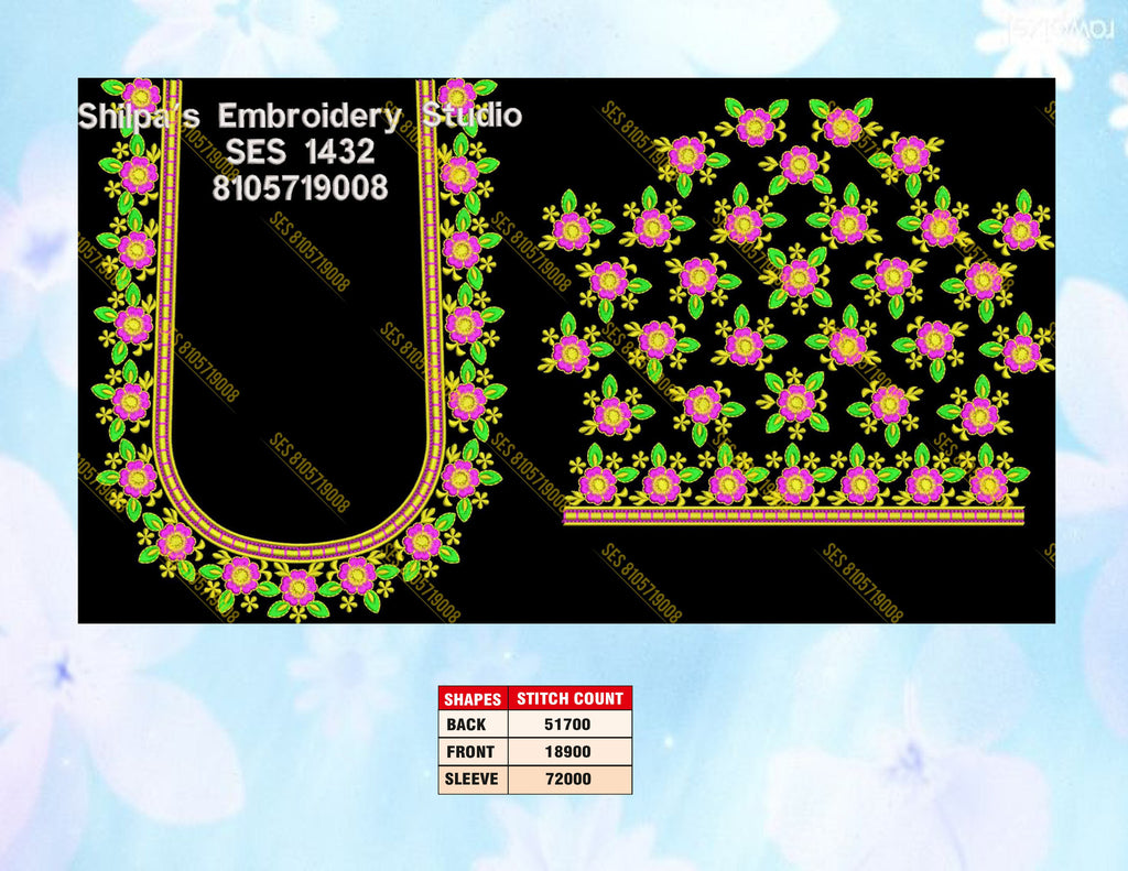 Embroidery Designs 1401-1500 Series