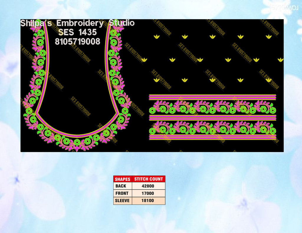 Embroidery Designs 1401-1500 Series