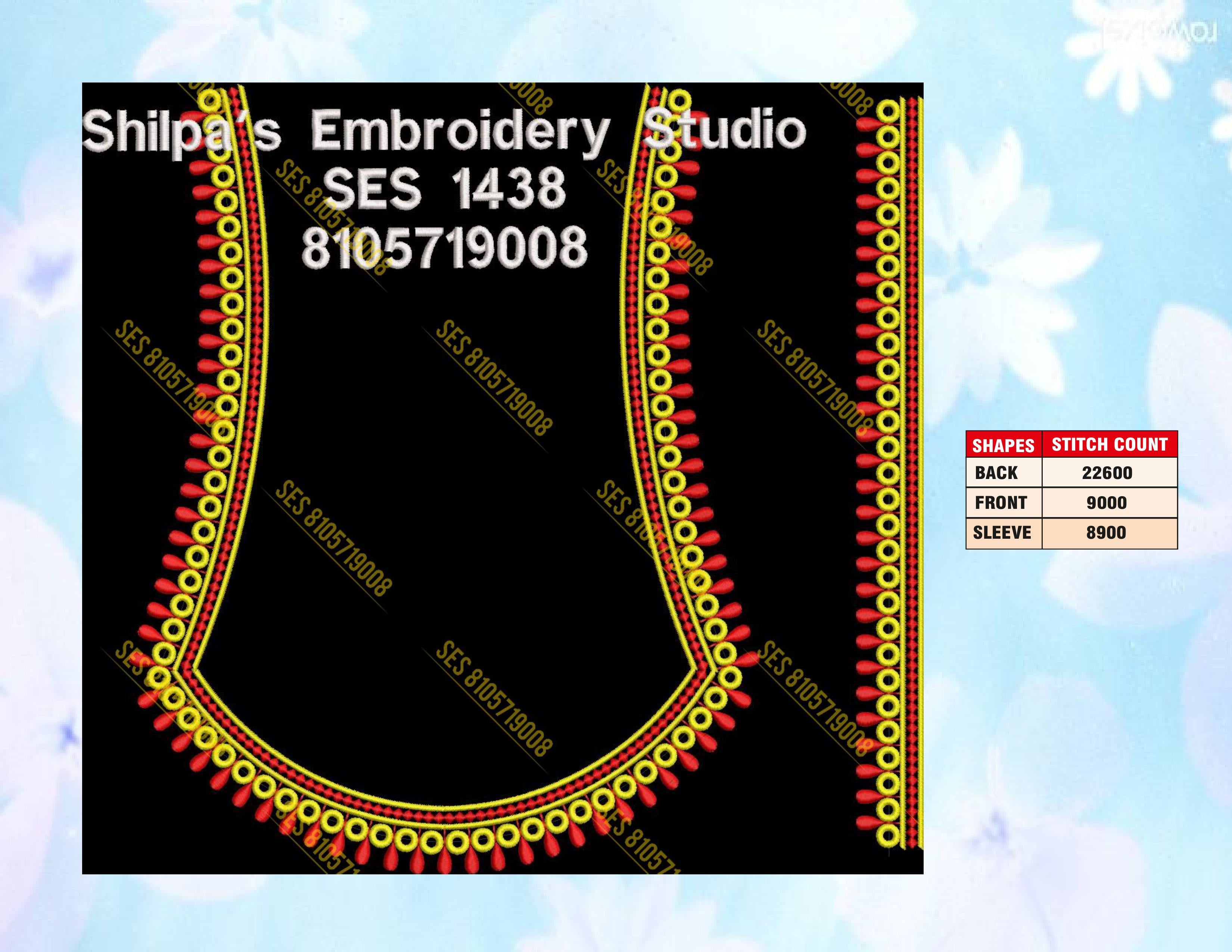 Embroidery Designs 1401-1500 Series