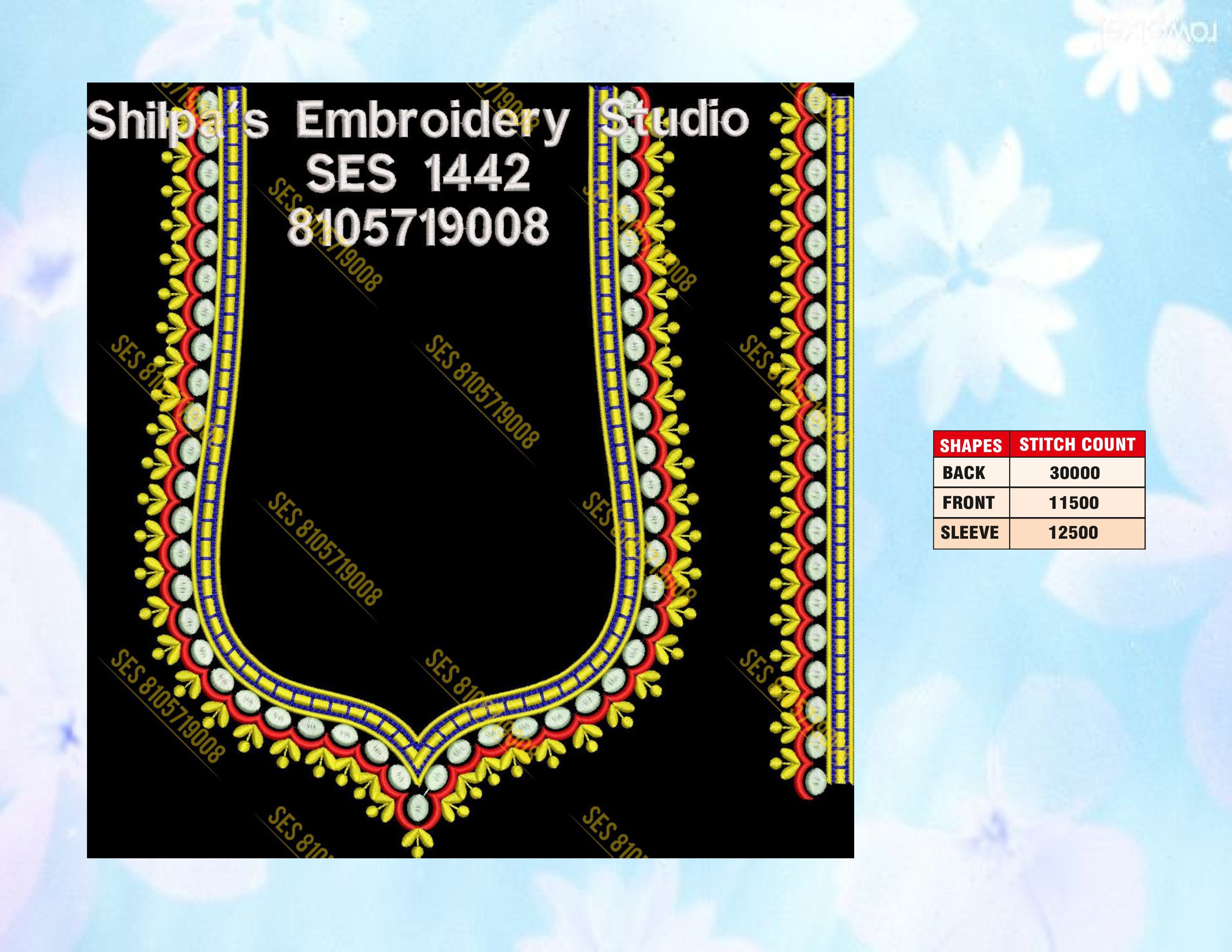 Embroidery Designs 1401-1500 Series