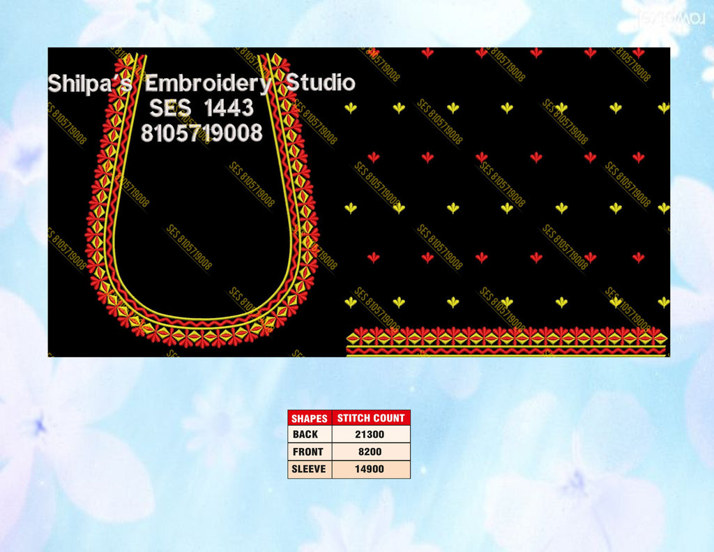 Embroidery Designs 1401-1500 Series