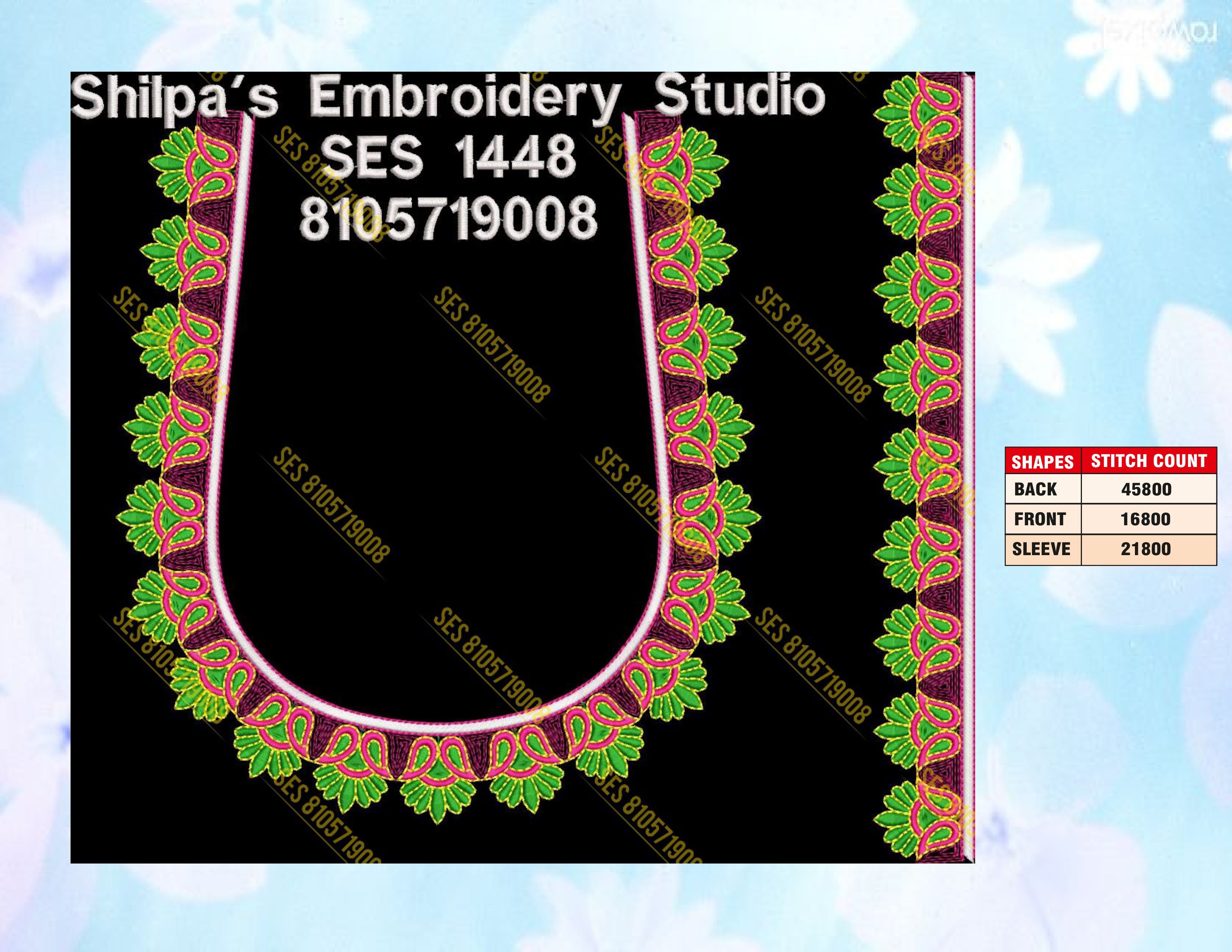 Embroidery Designs 1401-1500 Series