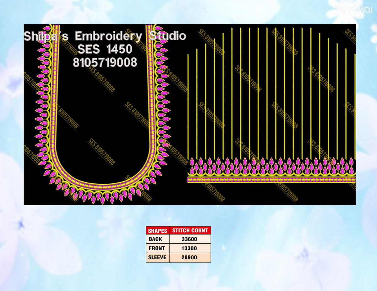 Embroidery Designs 1401-1500 Series