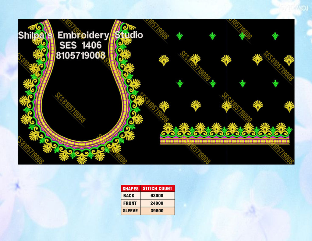 Embroidery Designs 1401-1500 Series