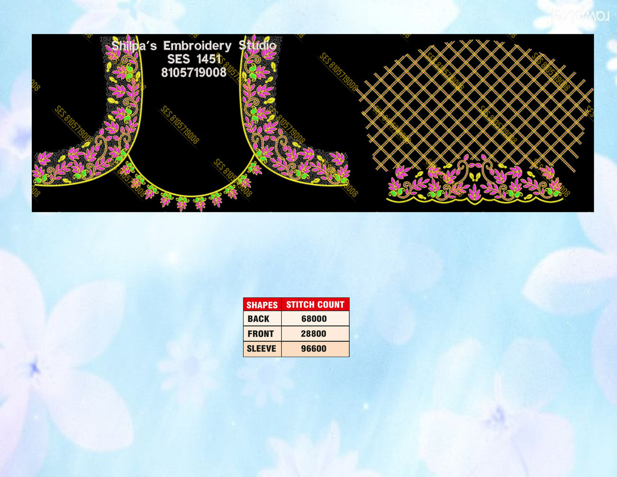 Embroidery Designs 1401-1500 Series