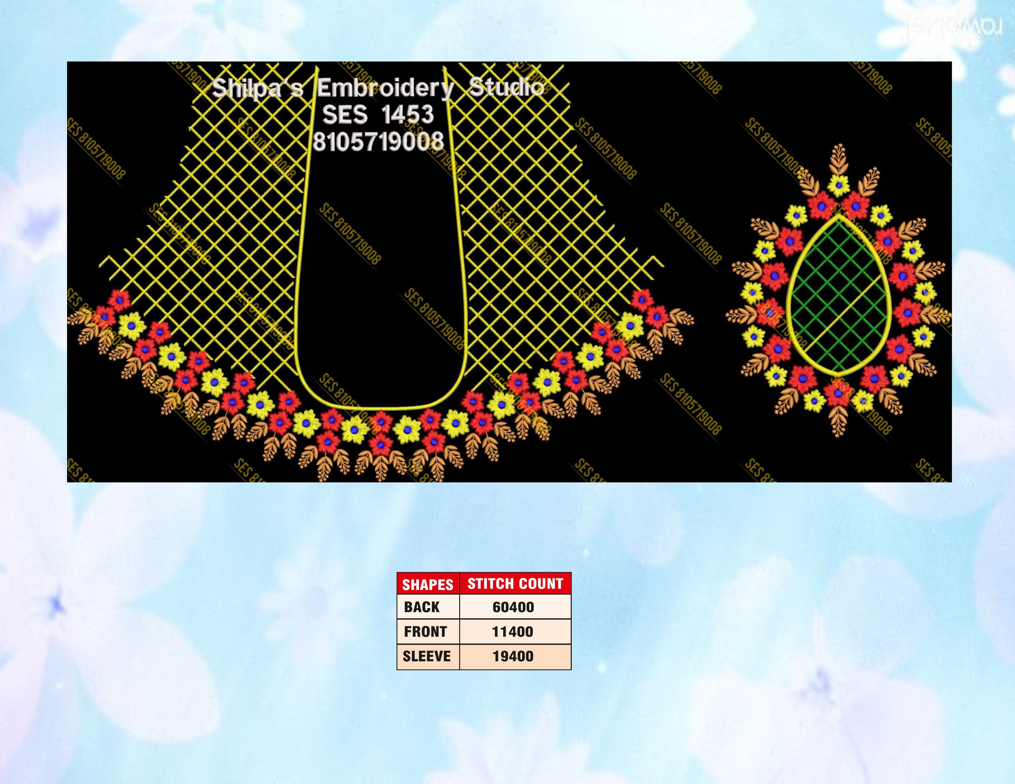 Embroidery Designs 1401-1500 Series