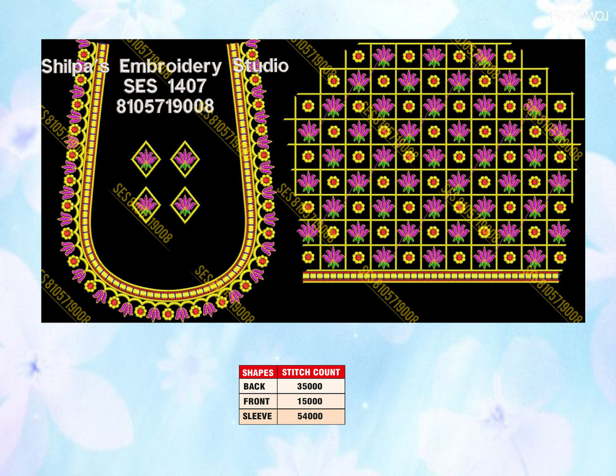 Embroidery Designs 1401-1500 Series