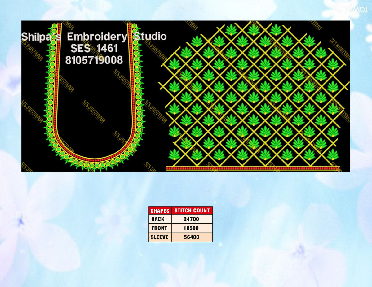 Embroidery Designs 1401-1500 Series