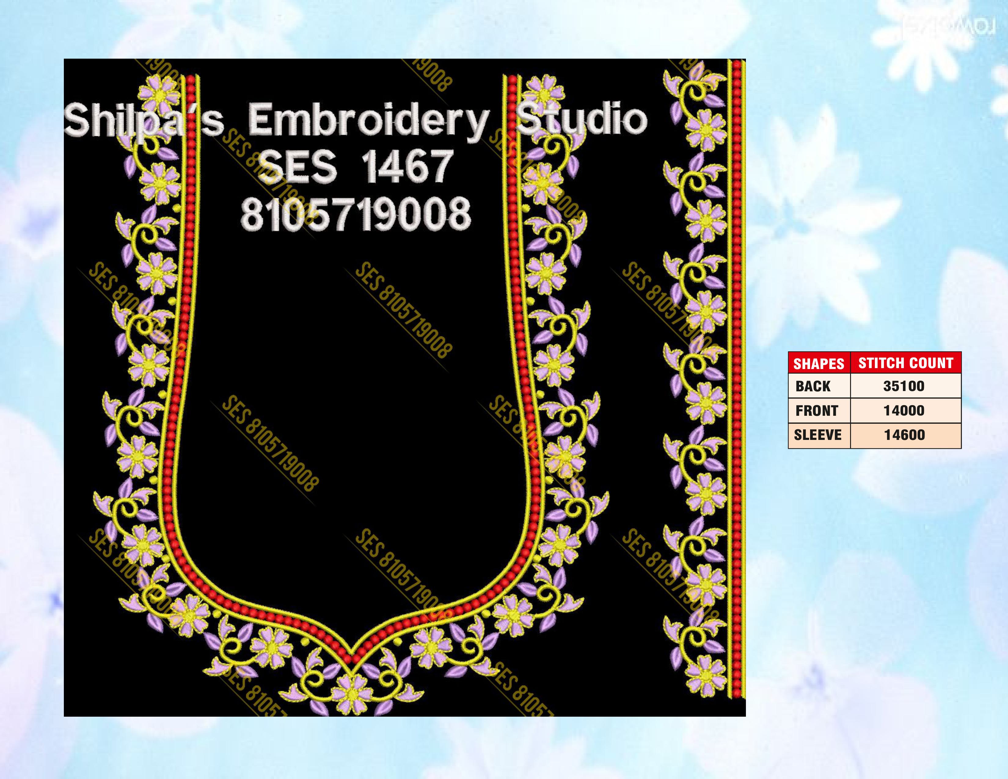 Embroidery Designs 1401-1500 Series