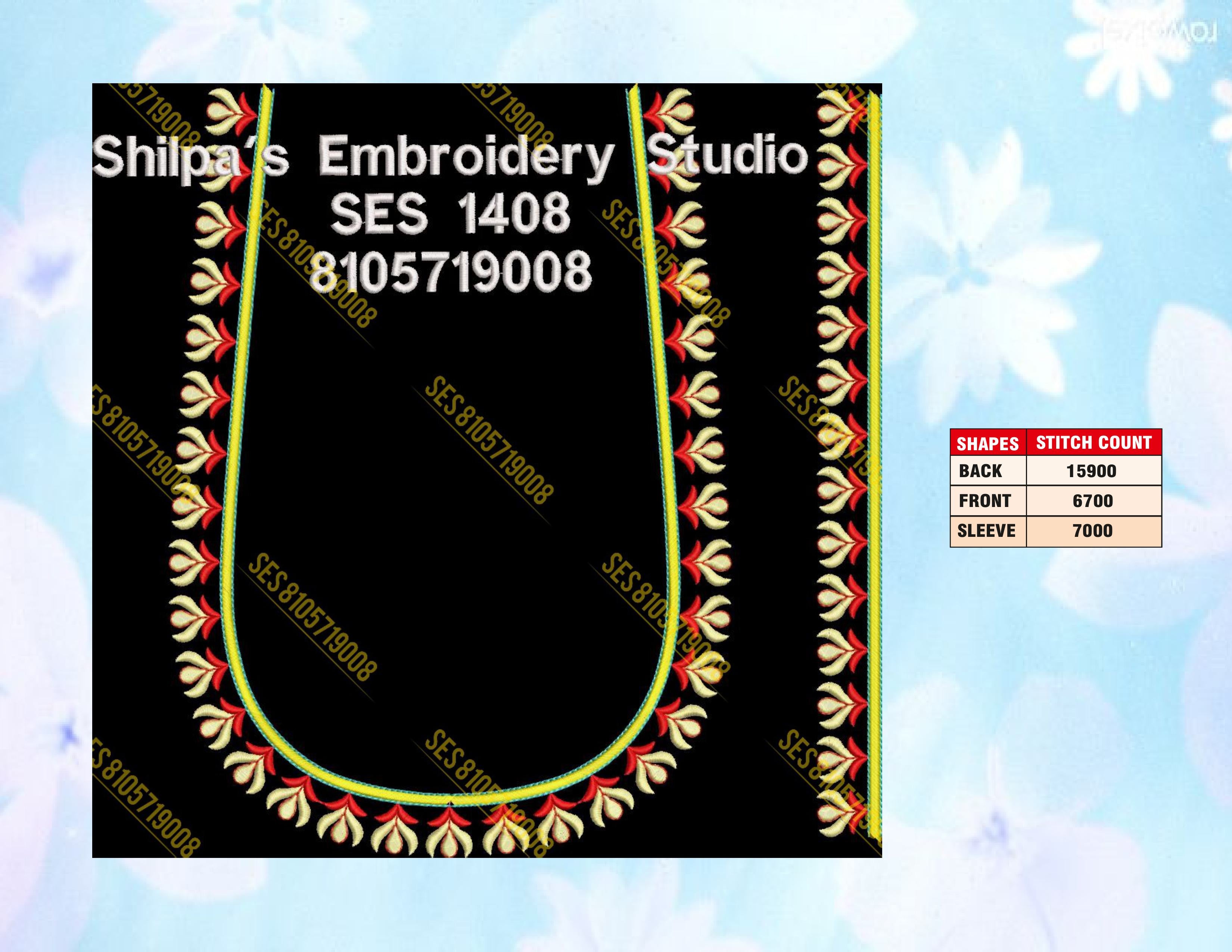 Embroidery Designs 1401-1500 Series