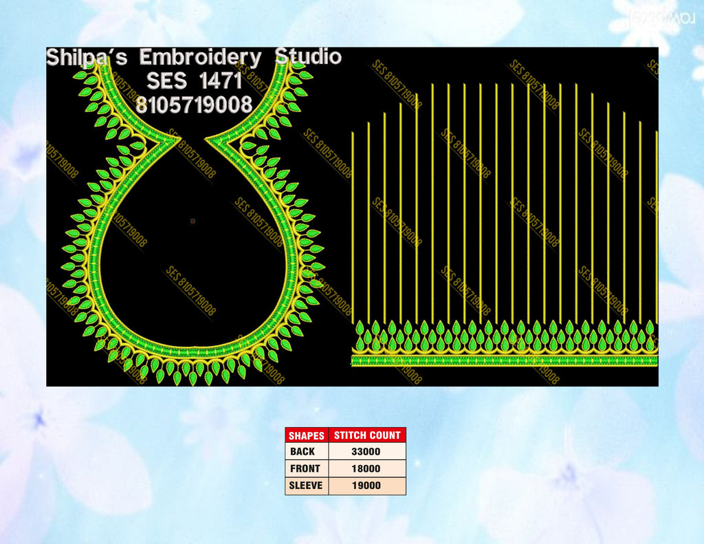 Embroidery Designs 1401-1500 Series