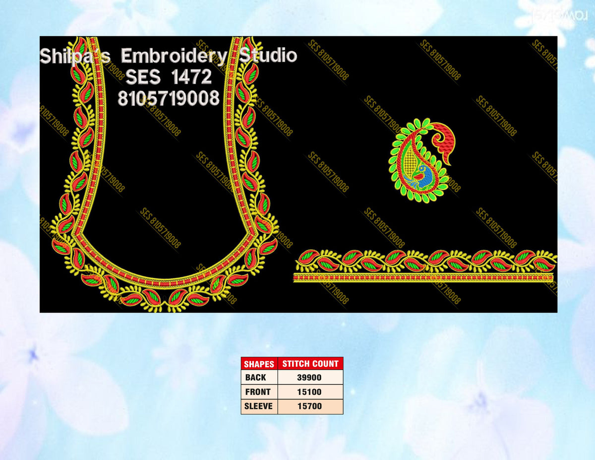 Embroidery Designs 1401-1500 Series
