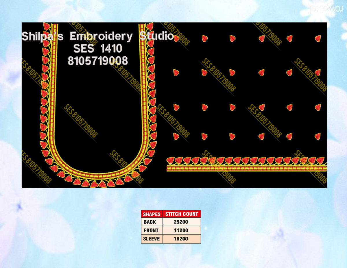 Embroidery Designs 1401-1500 Series