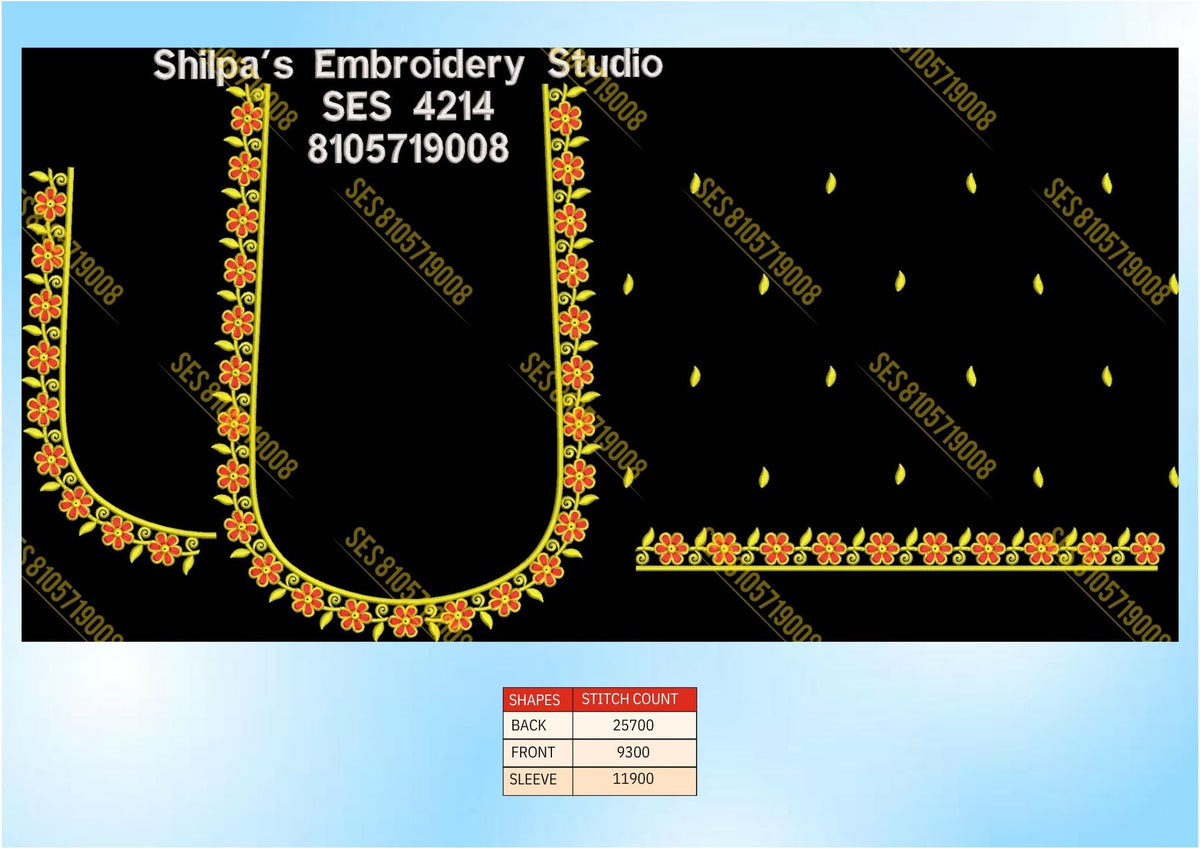 Embroidery Designs 4201-4300 Series