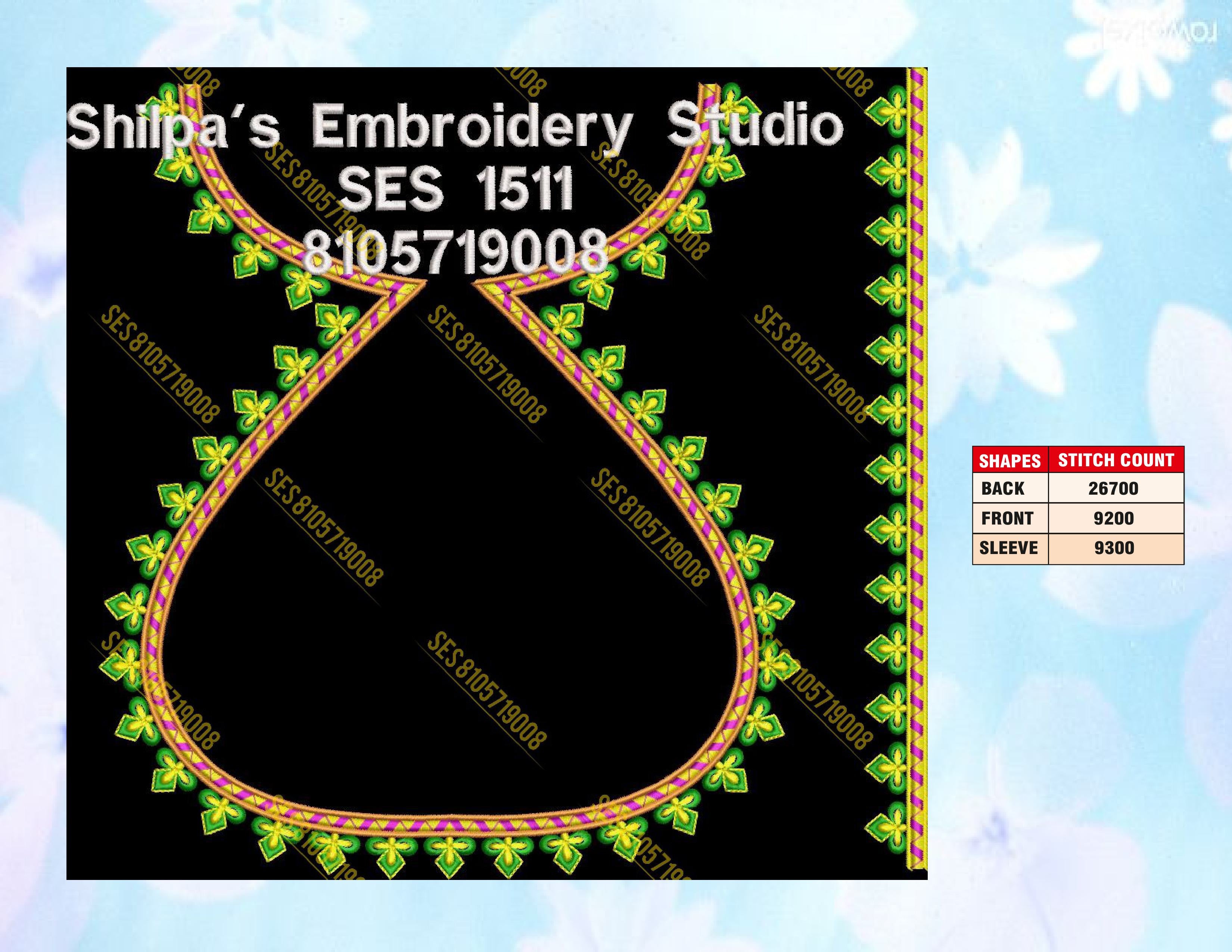 Embroidery Designs 1501-1600 Series