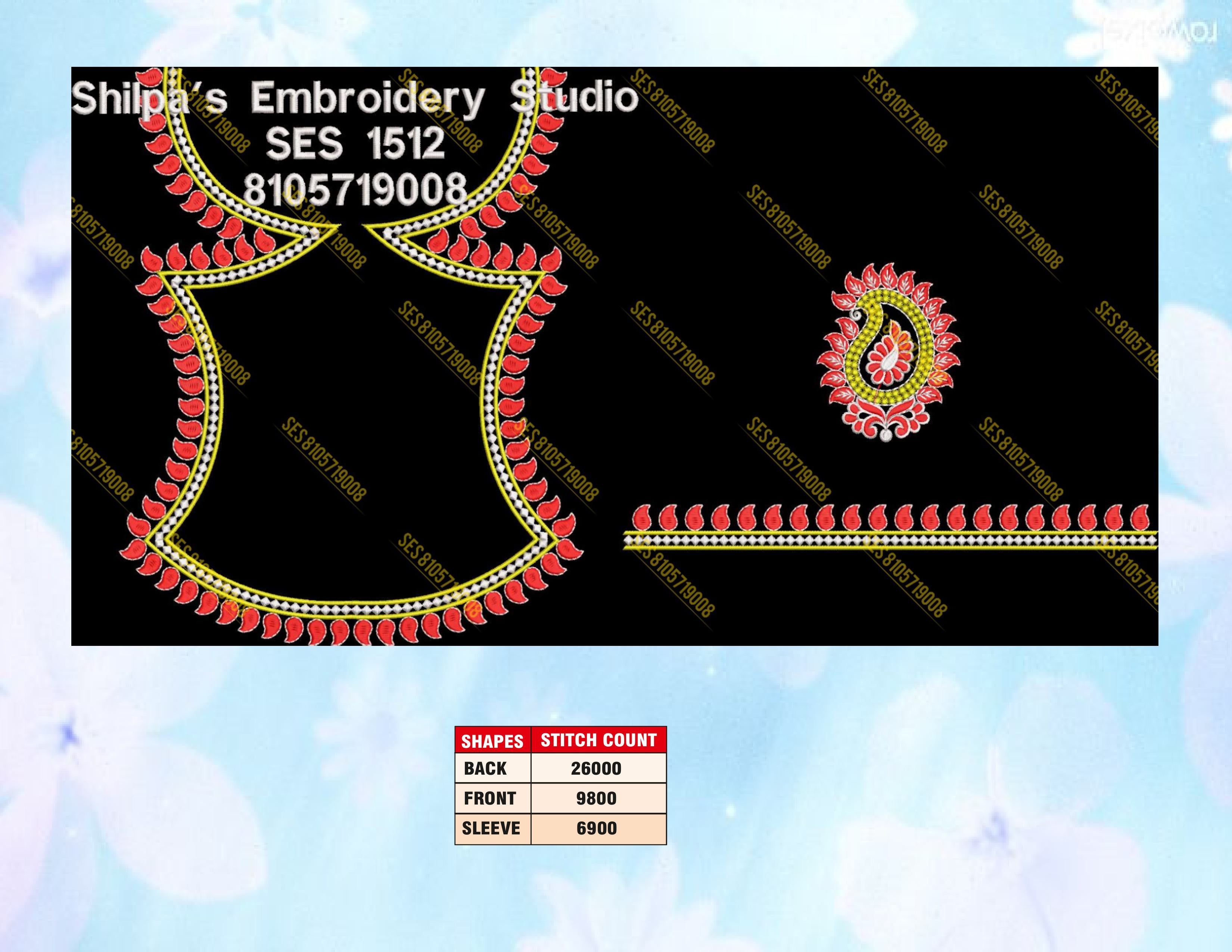Embroidery Designs 1501-1600 Series
