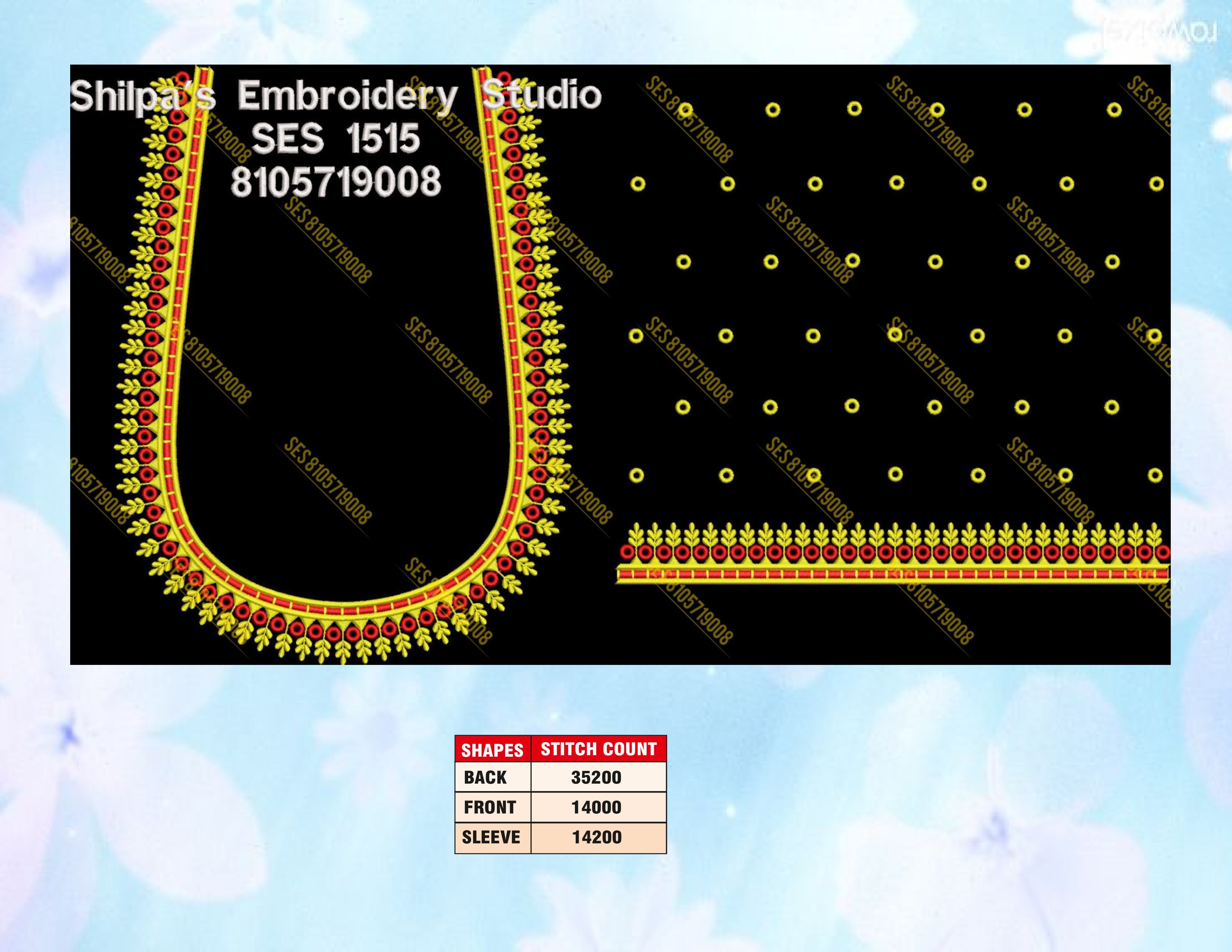 Embroidery Designs 1501-1600 Series