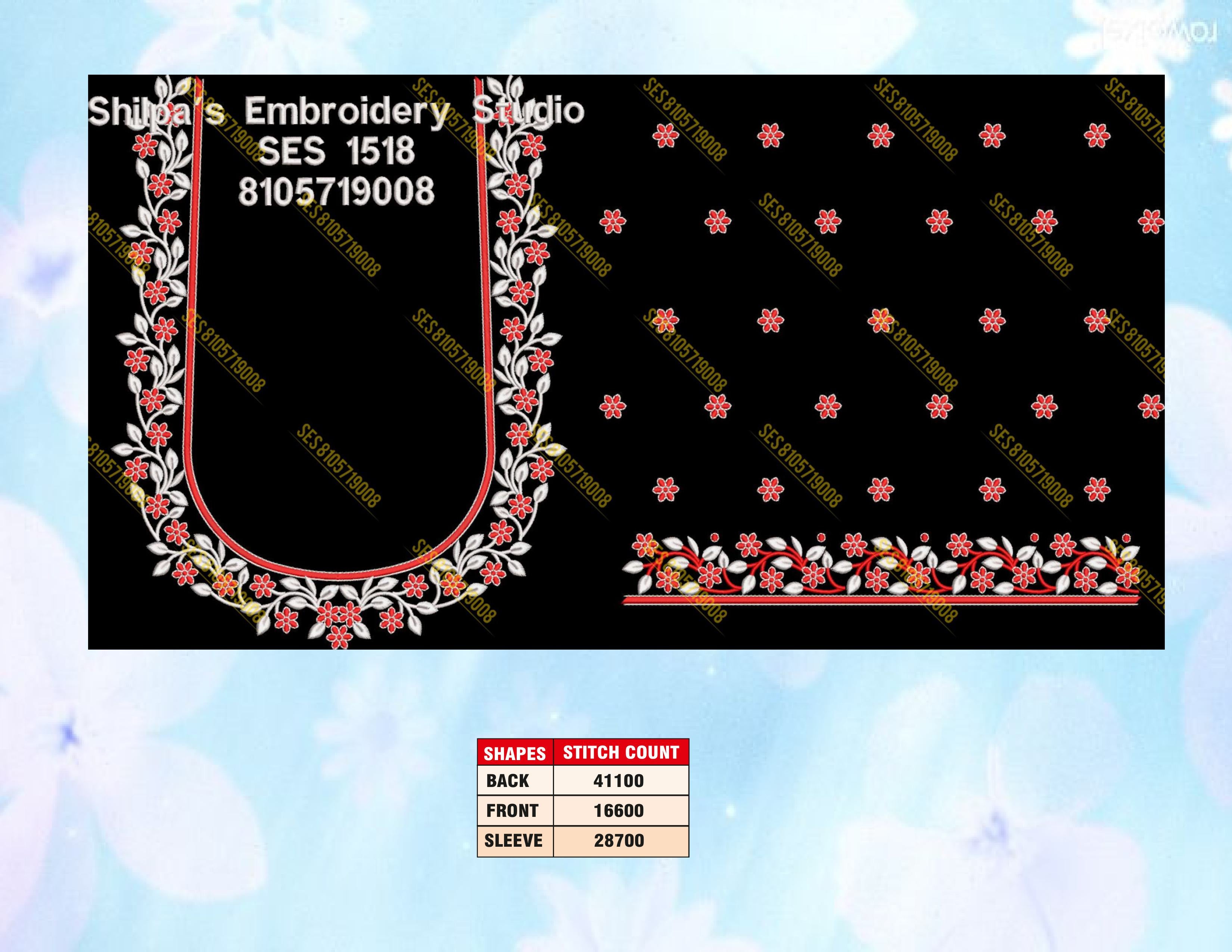 Embroidery Designs 1501-1600 Series