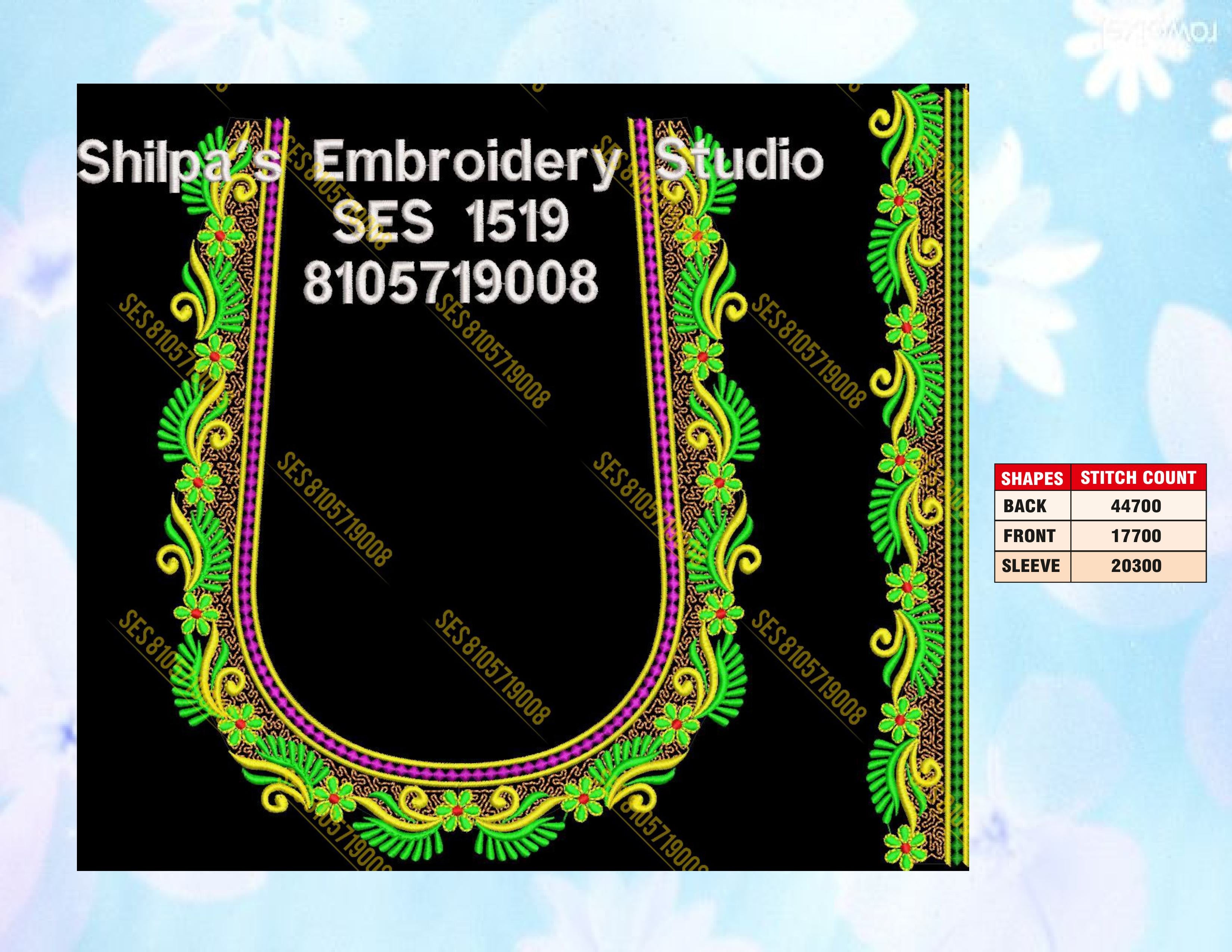 Embroidery Designs 1501-1600 Series