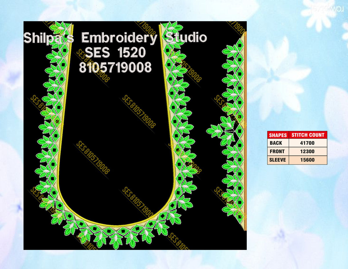 Embroidery Designs 1501-1600 Series