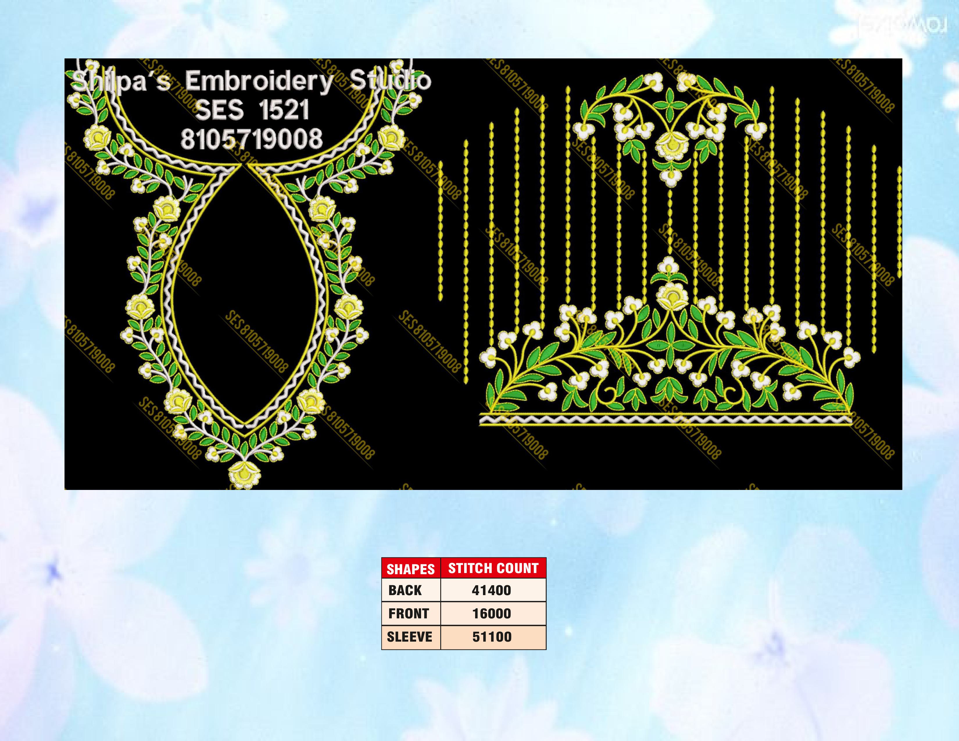 Embroidery Designs 1501-1600 Series