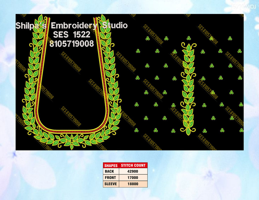 Embroidery Designs 1501-1600 Series