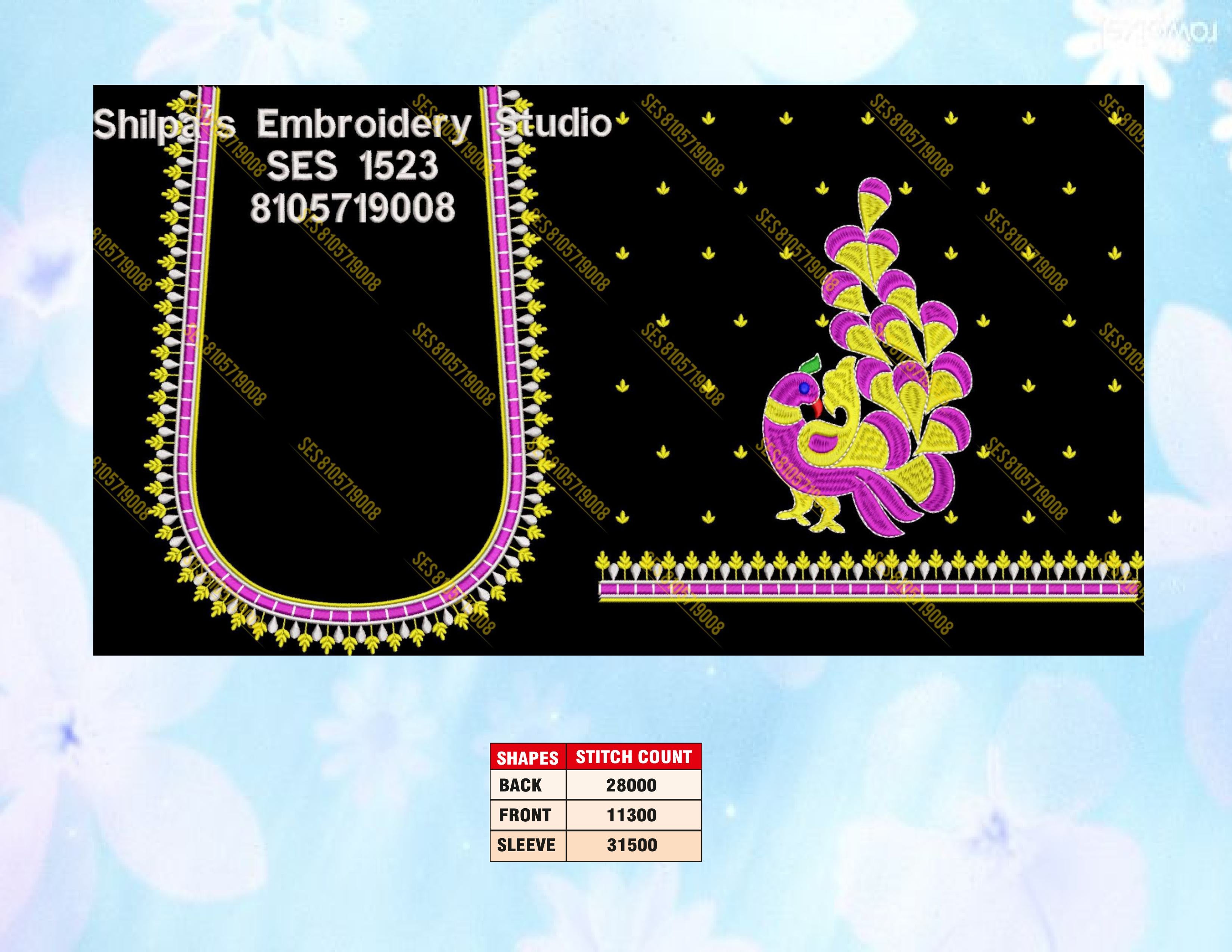 Embroidery Designs 1501-1600 Series