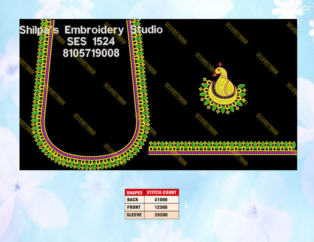Embroidery Designs 1501-1600 Series