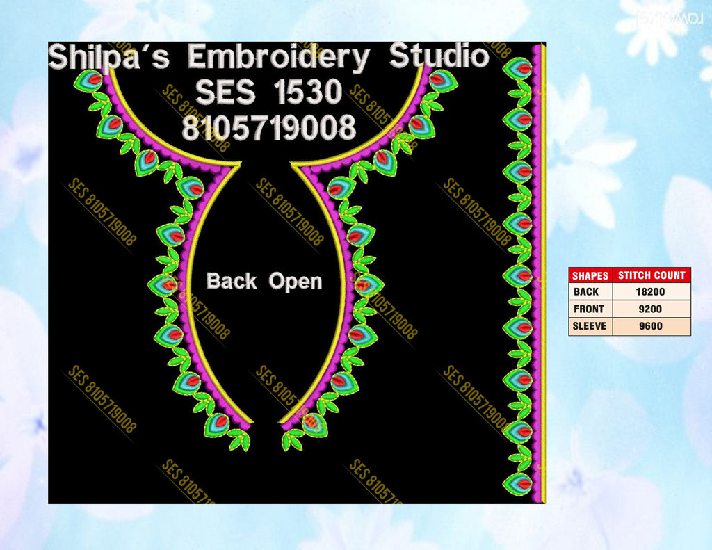 Embroidery Designs 1501-1600 Series