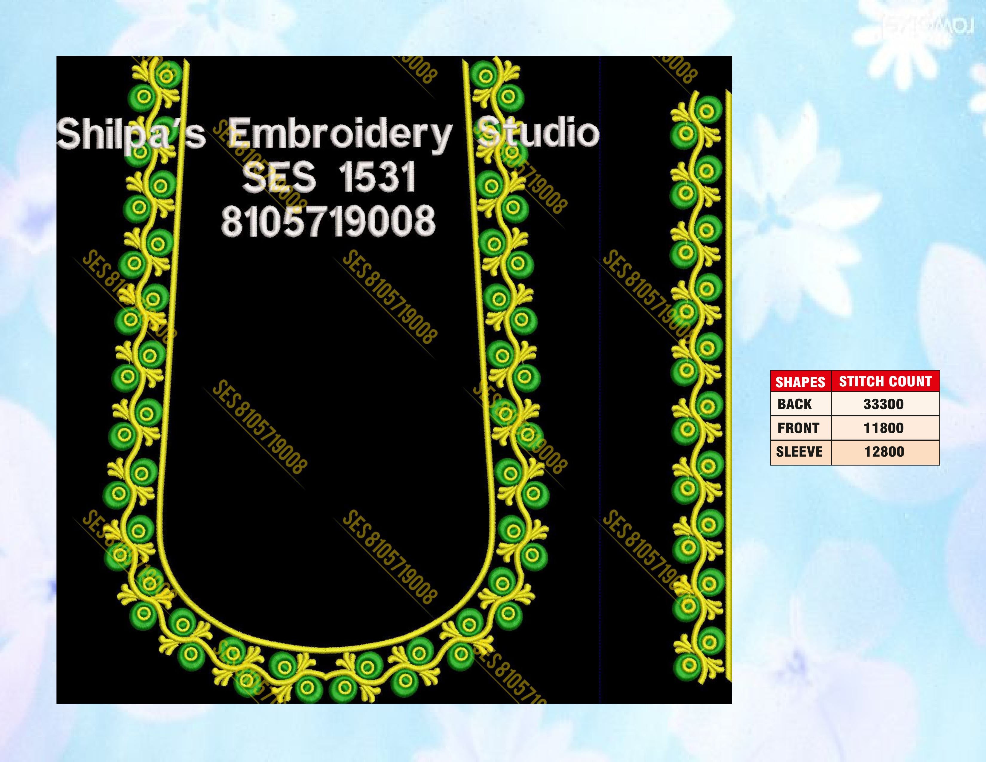 Embroidery Designs 1501-1600 Series