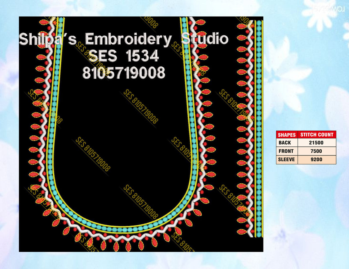 Embroidery Designs 1501-1600 Series