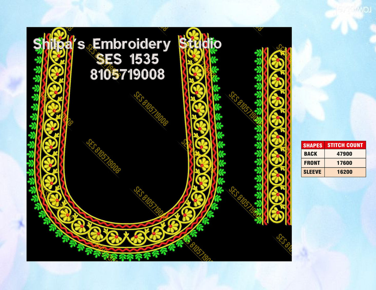 Embroidery Designs 1501-1600 Series
