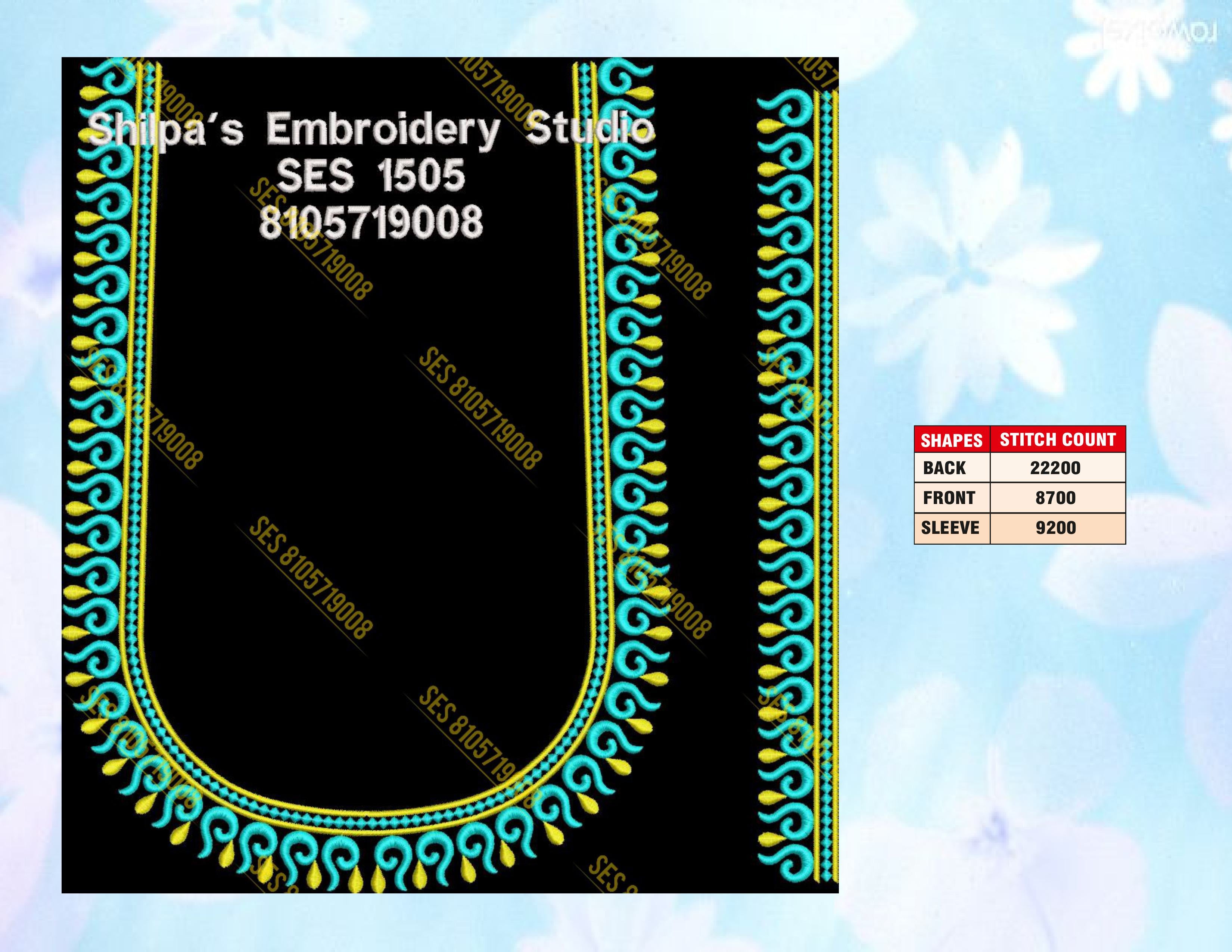 Embroidery Designs 1501-1600 Series