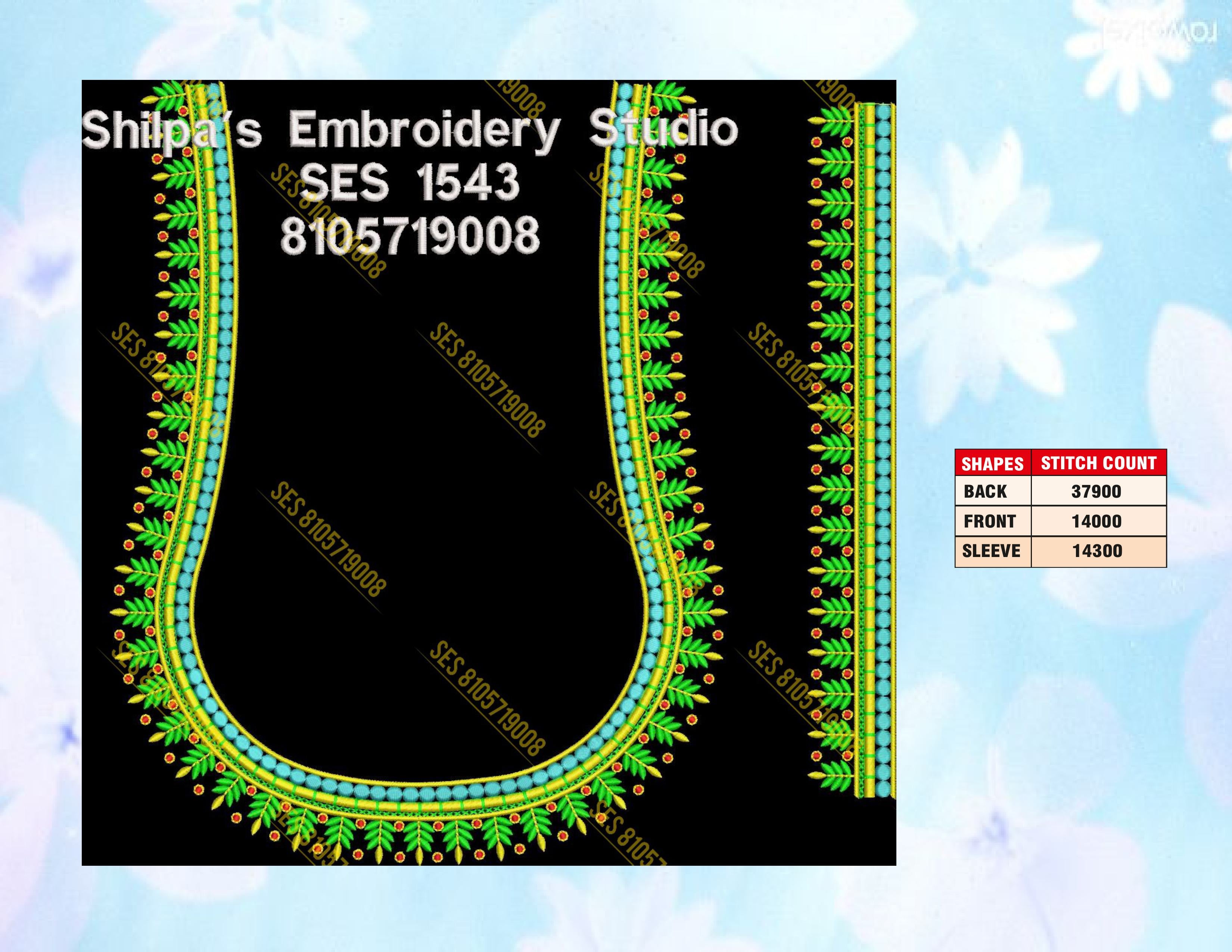 Embroidery Designs 1501-1600 Series