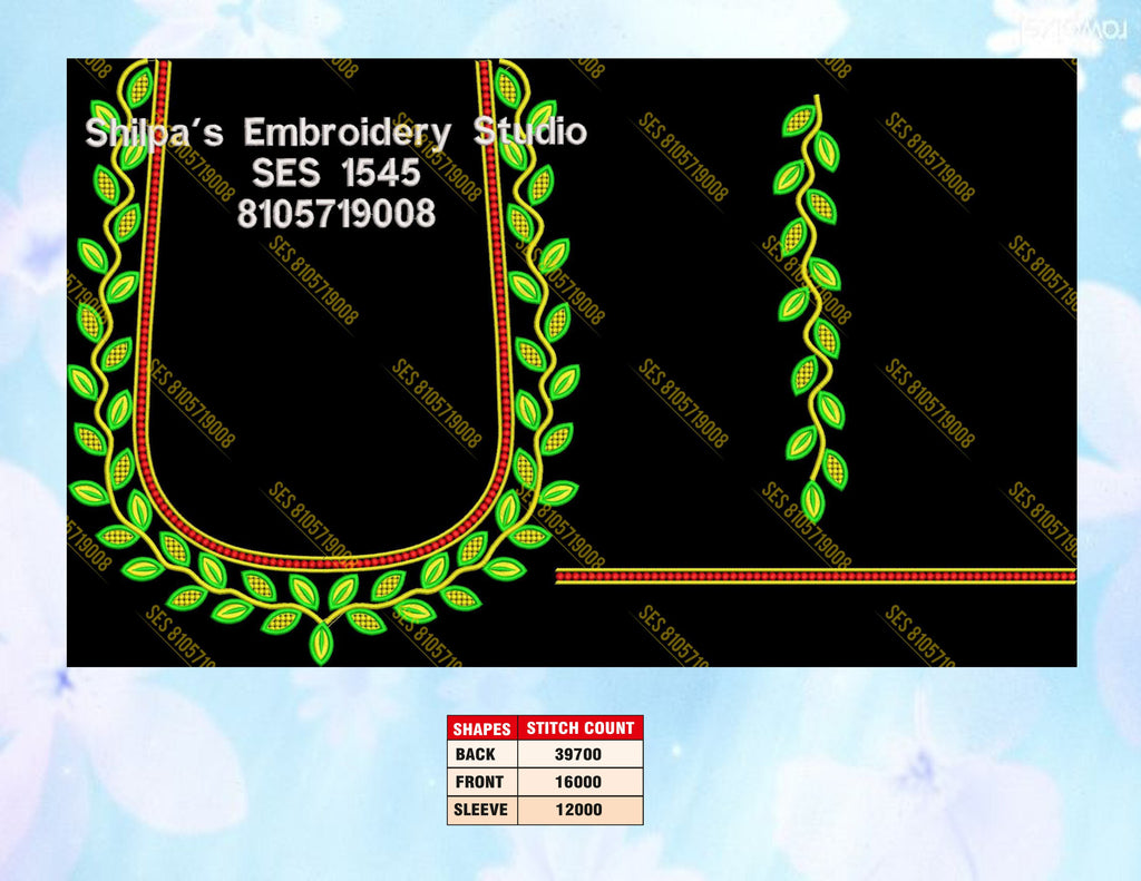 Embroidery Designs 1501-1600 Series