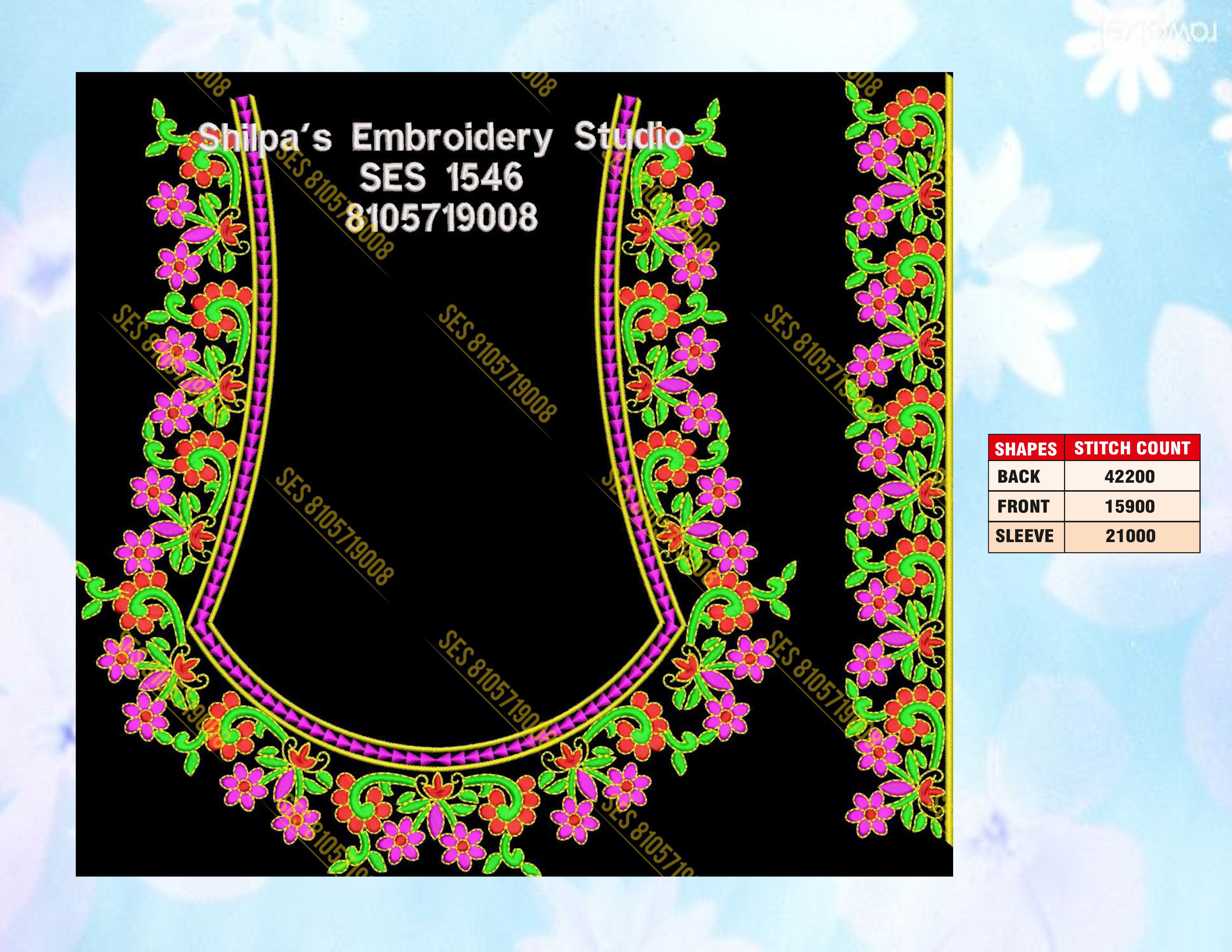 Embroidery Designs 1501-1600 Series