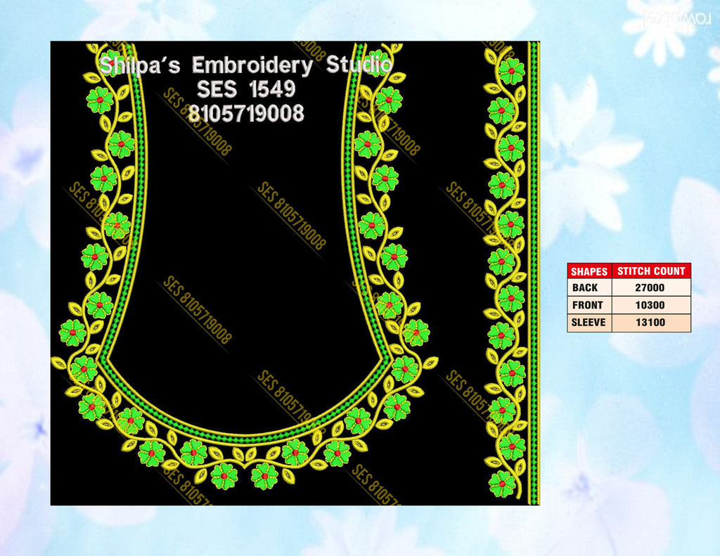 Embroidery Designs 1501-1600 Series