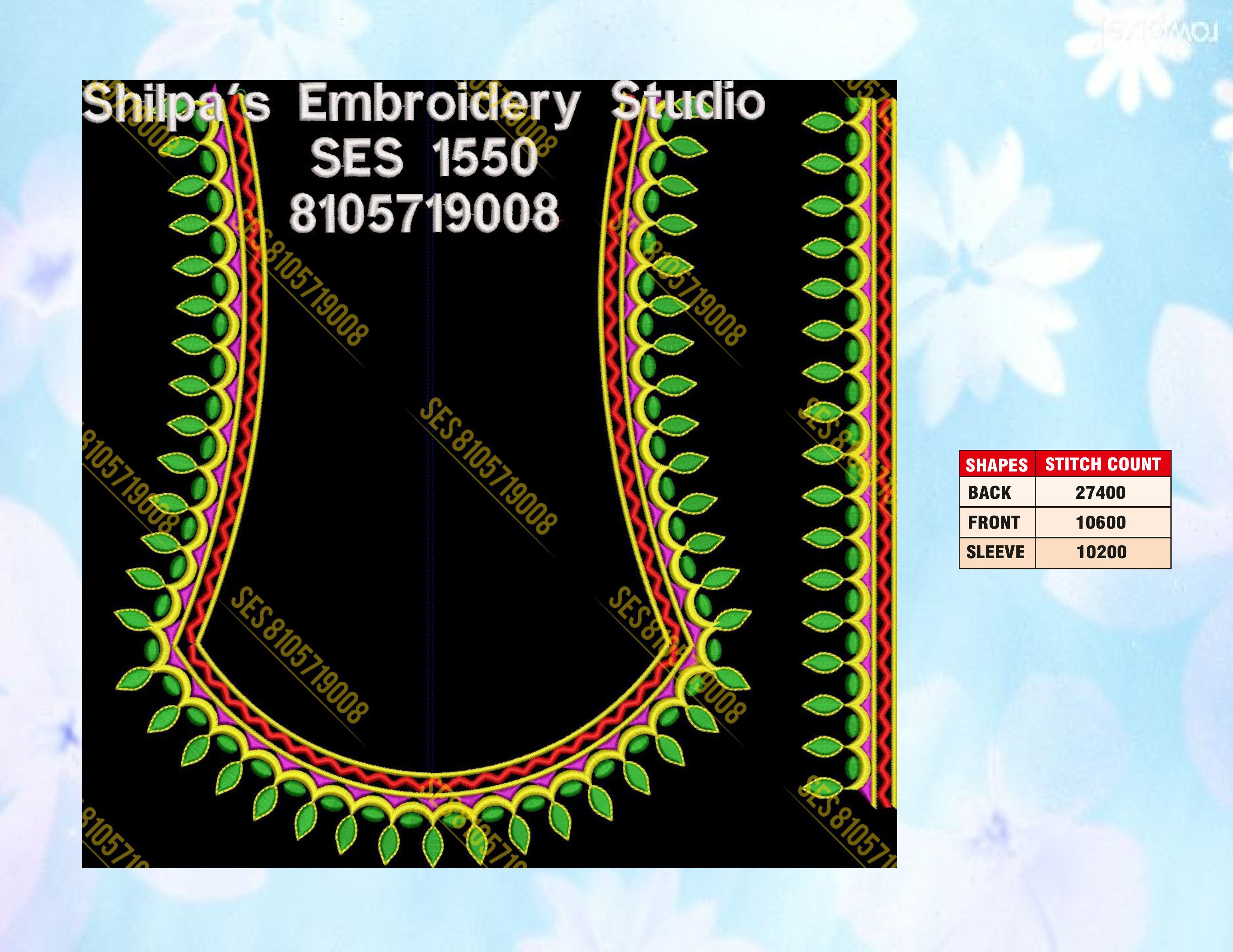 Embroidery Designs 1501-1600 Series