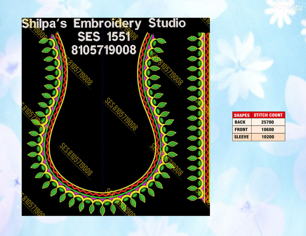 Embroidery Designs 1501-1600 Series