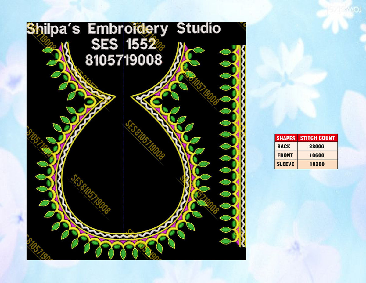 Embroidery Designs 1501-1600 Series