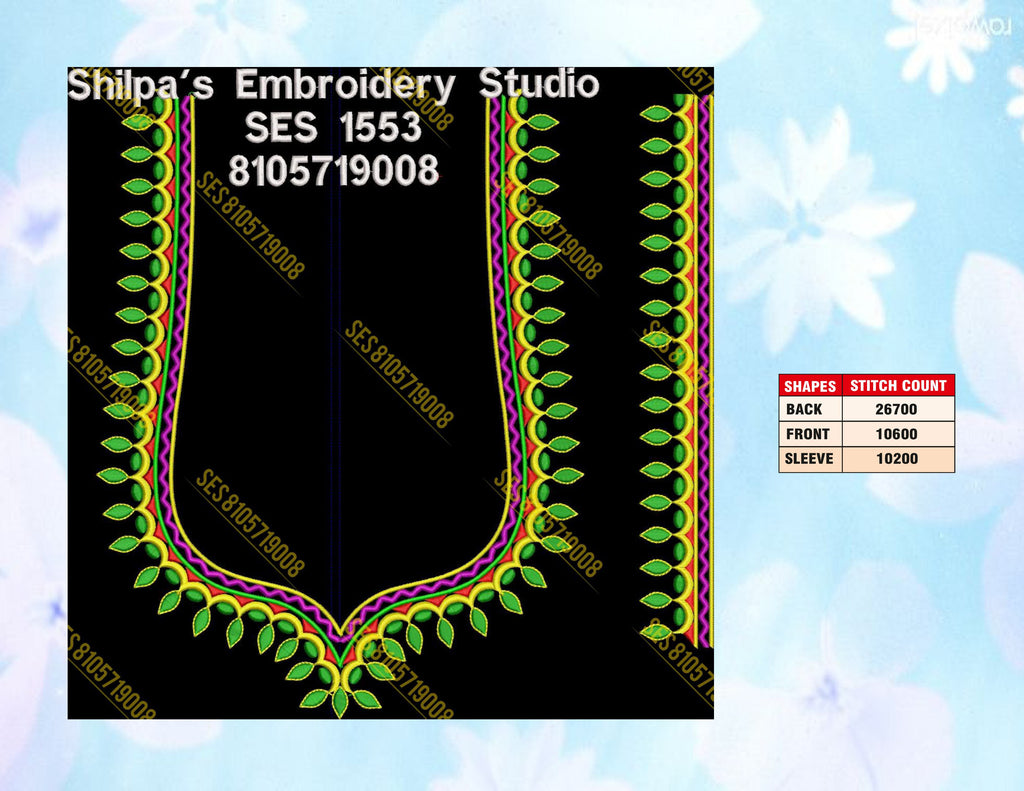 Embroidery Designs 1501-1600 Series