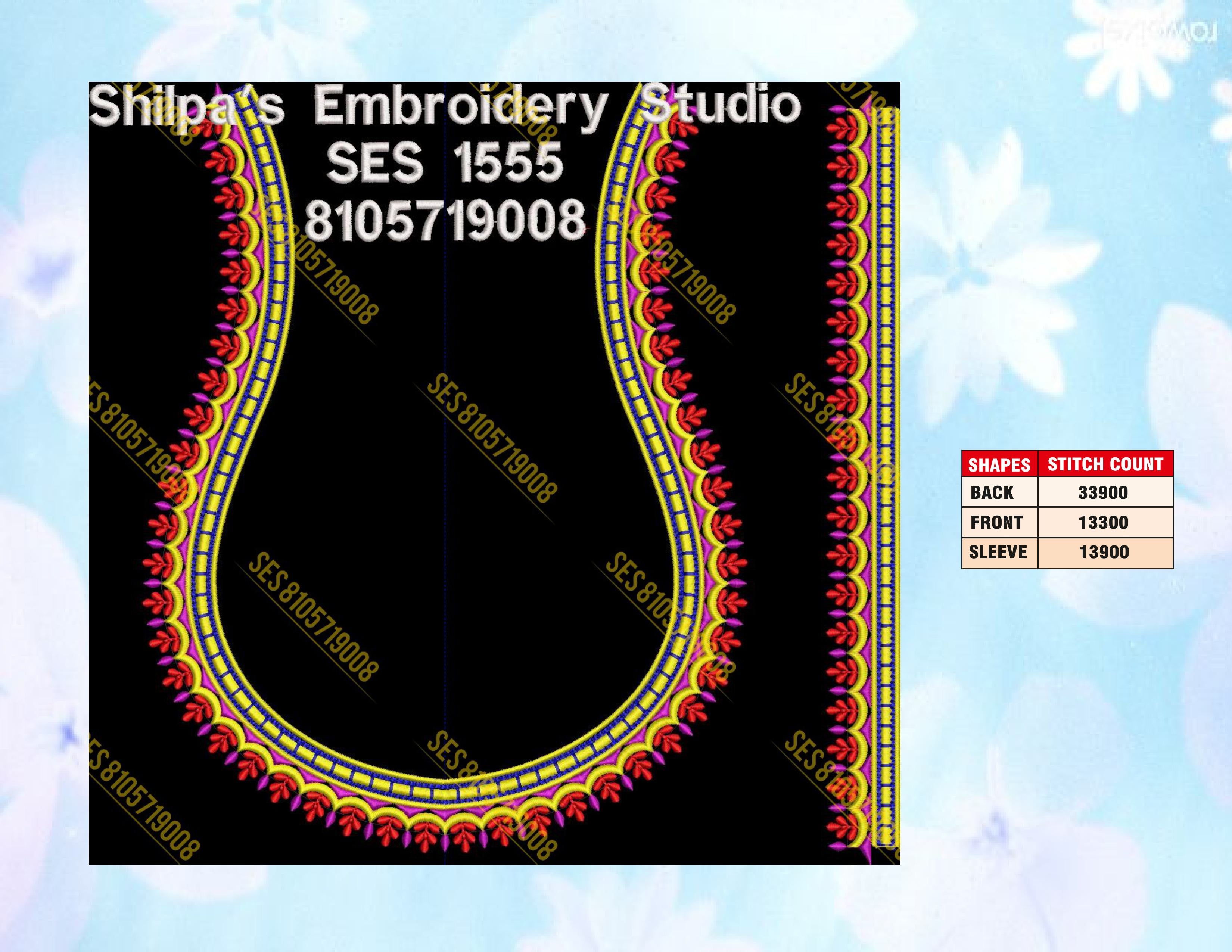 Embroidery Designs 1501-1600 Series