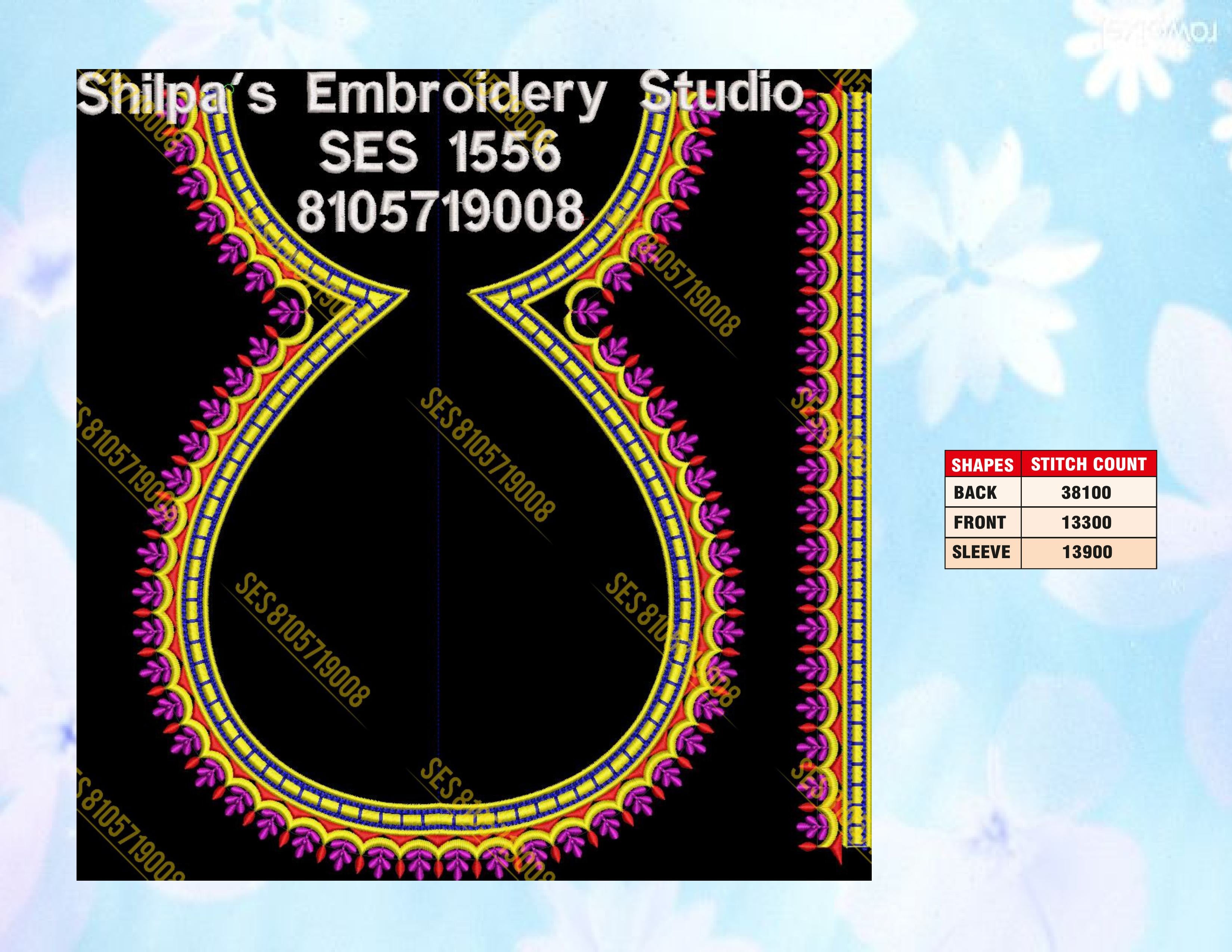 Embroidery Designs 1501-1600 Series