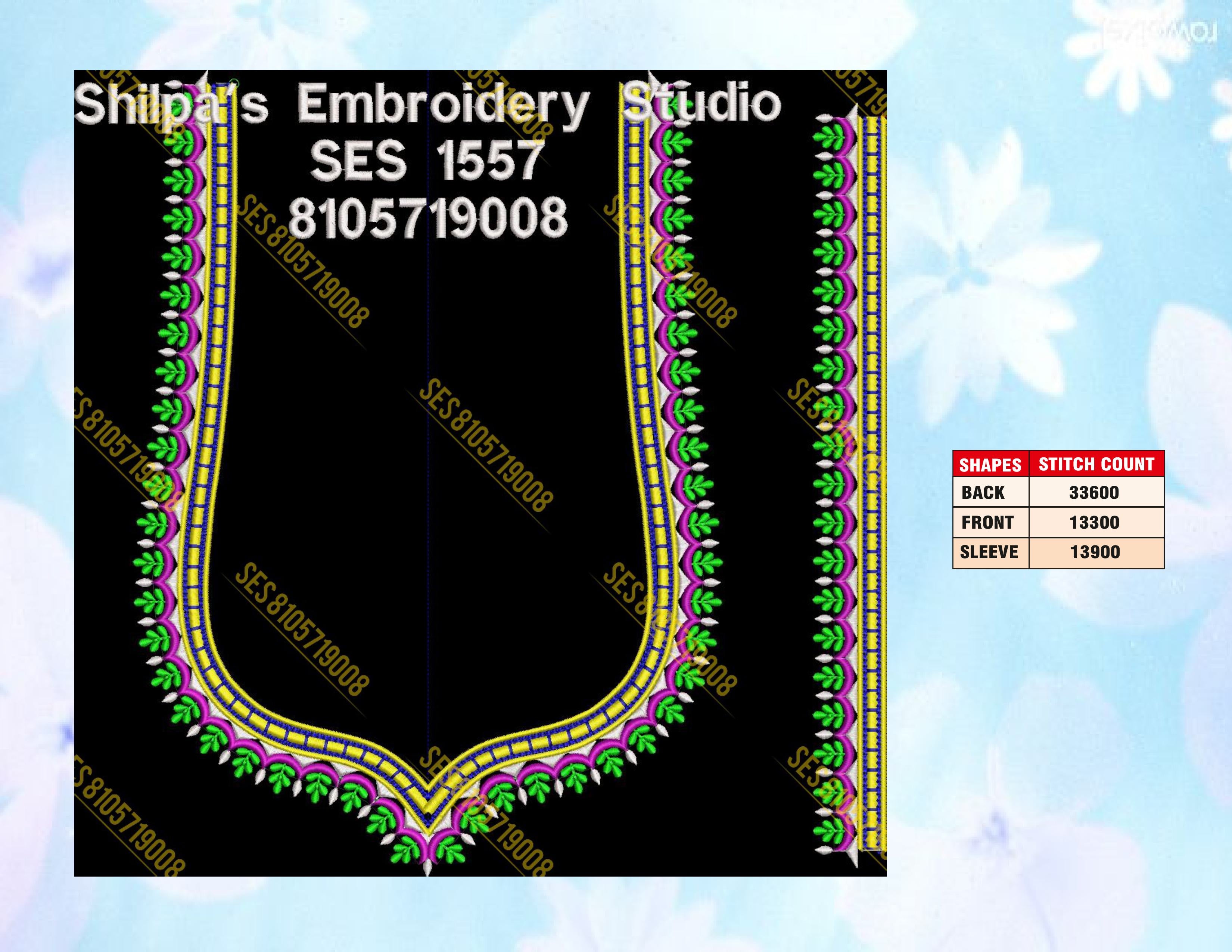 Embroidery Designs 1501-1600 Series