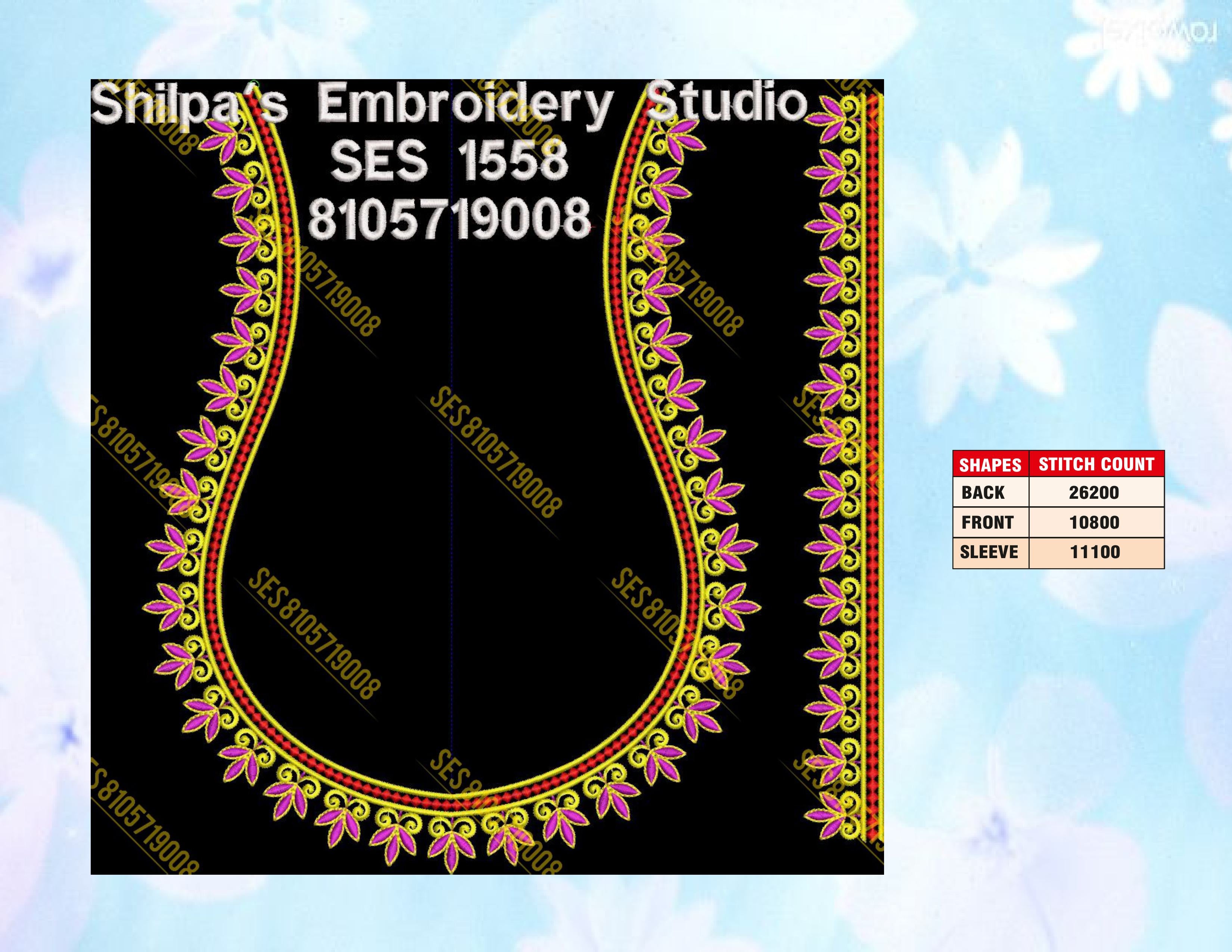 Embroidery Designs 1501-1600 Series